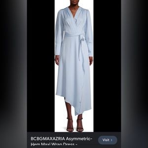 Bcbgmaxazria blue tie dress